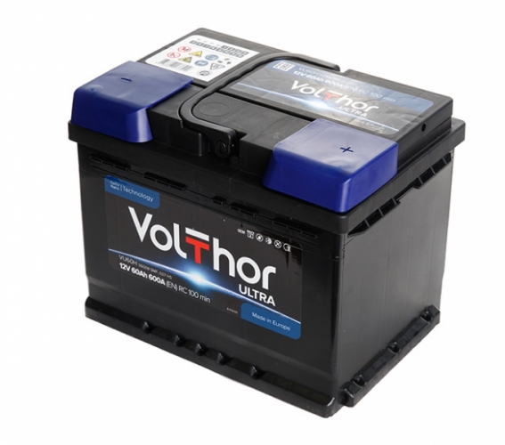 Аккумулятор  VolThor TAB 60 +прав (О)(600 пуск)