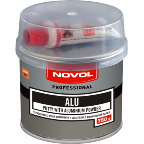 Шпатлевка Novol ALU с алюминием 750г