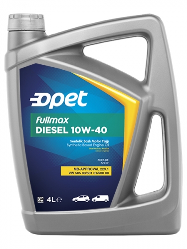 Моторное масло OPET FULLMAX DIESEL 10w40 4л CF B4