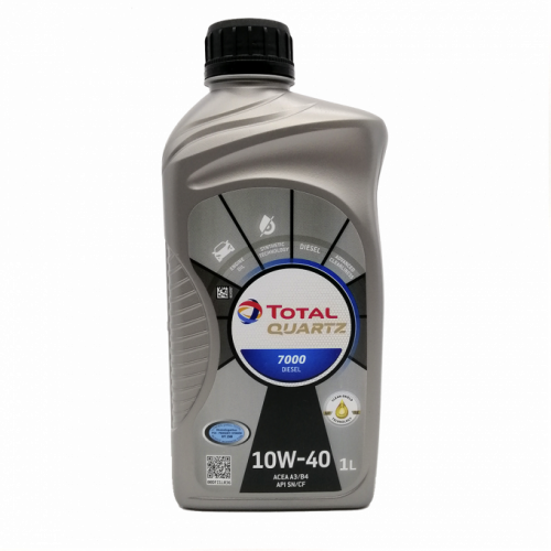Моторное масло Total QUARTZ Diesel 7000 10w40 1л/0,88кг SL/CF A3/B4 НОВАЯ КАНИСТРА!!!