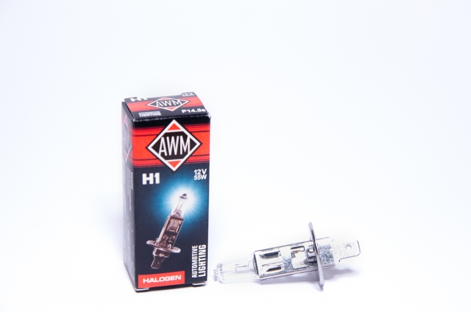 Лампа галогенная AWM H1 12V55W (P14.5S)