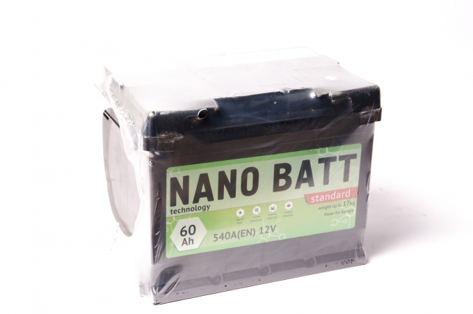 Аккумулятор NANO BATT  Standart - 60 +правый 540 А