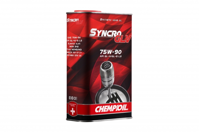 Трансмиссионное масло Chempioil (metal)  Syncro GLV 75W90 GL-5  1л
