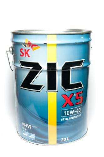 Моторное масло Zic X5 10w40 20л SM