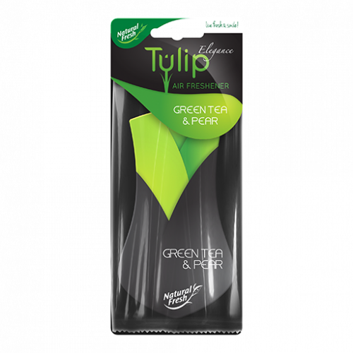 Ароматизатор  Natural Fresh Эликс TULIP Elegance Green tea&Pear бумажный блистер