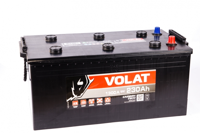 Аккумулятор VOLAT - 230A + левый 1300 А