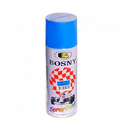 Краска Bosny аэрозоль №15 светло-голубая  0,4л