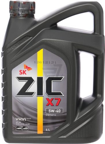 Моторное масло Zic X7 5w40 4л 