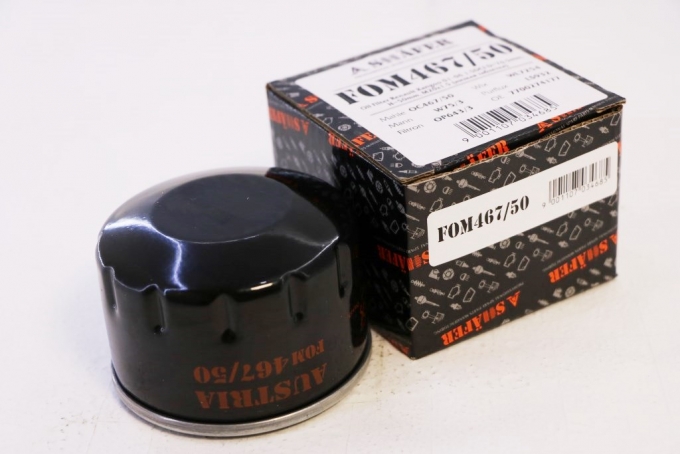 Фильтр масляный SHAFER FOM467/50 Renault Kangoo 01-06, 1.5DCI, D=76.5mm, H=50mm, M20*1.5, (низкий)