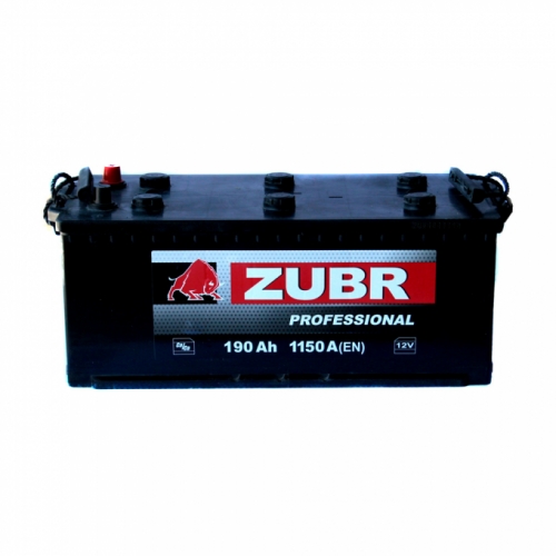 Аккумулятор ZUBR Professional -190 +левый (1150 пуск)