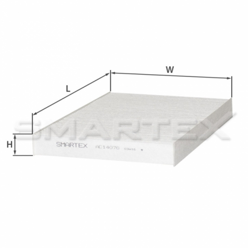 Фильтр салон SMARTEX AC14076 (SCT SA 1126, K 1256)