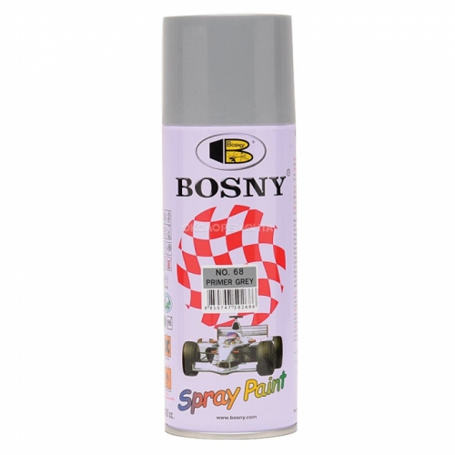 Краска Bosny аэрозоль №68 Грунт серый 0,4л