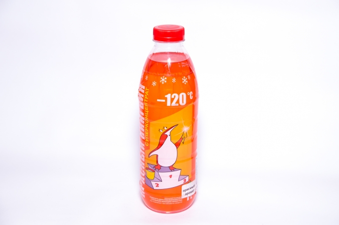 Омыватель ЗИМА XADO Красный Пингвин -120  1л