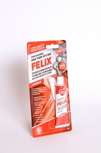 Герметик-прокладка профессиональный Felix красный 32г