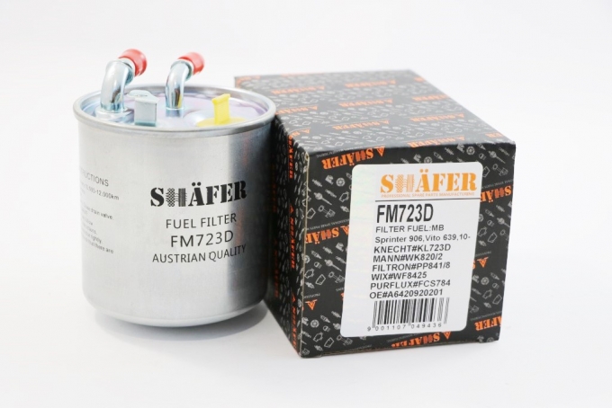 Фильтр топливный SHAFER FM723D (SCT ST 6130) MB C (C204), E (W212), GL (X164), Sprinter (906), 2.0D-3.0D, 04-