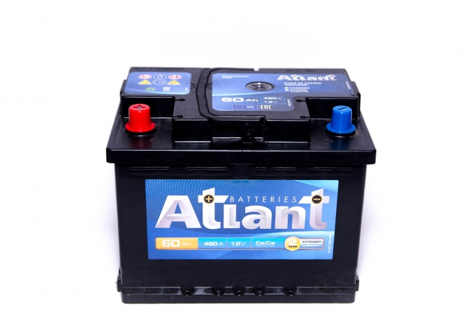 Аккумулятор ATLANT 60Ah +левый (L2) 480 A