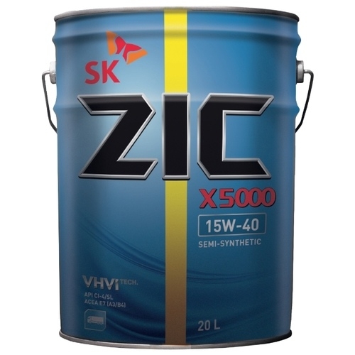 Моторное масло Zic X5000 15w40 20л