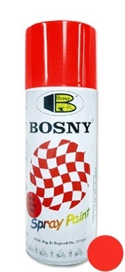 Краска Bosny аэрозоль №6 красная silver red 0,4л
