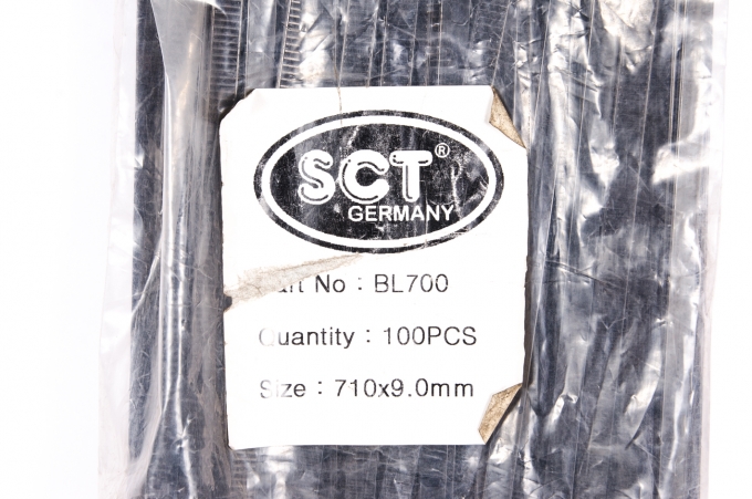 SCT Хомут  Cable Ties 10*700 Black (пластиковые)(100)