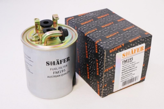 Фильтр топливный SHAFER FM195 MB Sprinter, 2.7D, 00-(с отверстием под датчик)