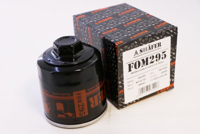 Фильтр масляный SHAFER FOM295 (SCT  SM836) VW Caddy II, Golf IV, V H=90mm