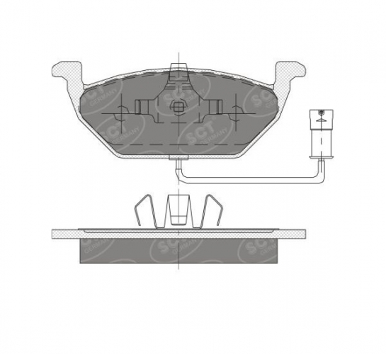 SCT Колодки SP 136 PROFIline Octavia 1 передние