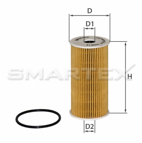 Фильтр масляный SMARTEX ОЕ18051ЕСО (SCT SH 4081 P) 