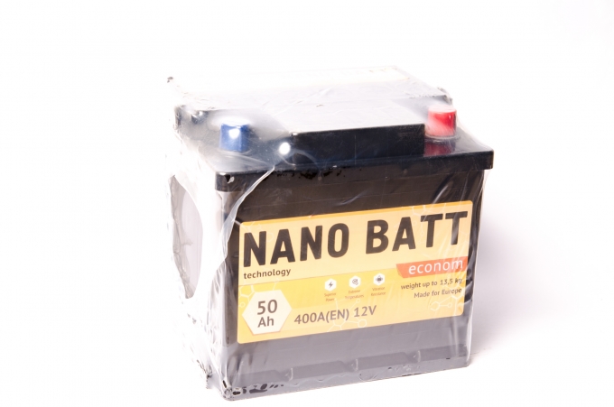 Аккумулятор NANO BATT  Econom - 50 +правый 400 А