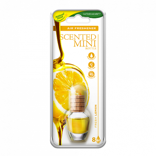 Ароматизатор Natural Fresh Эликс SCENTED MINI BOTTLE Lemon 8мл стеклянная бутылка