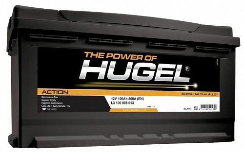 Аккумулятор Hugel Action -100 +правый (0) (860 пуск)