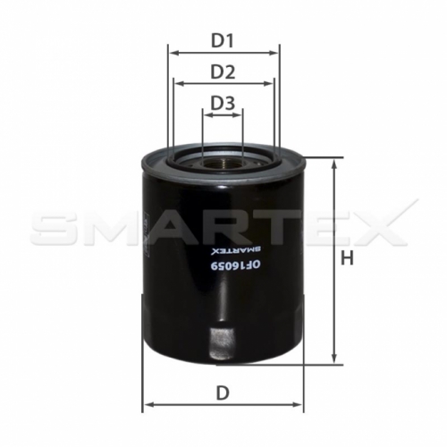 Фильтр масляный SMARTEX OF16059 (SCT SK 803)HYUNDAI H1, KIA CARNIVAL I/II, MITSUBISHI L 200