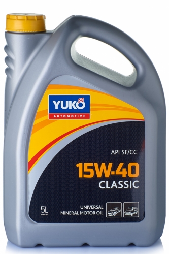 Моторне масло YUKO Classic 15w40 5л SF/CC