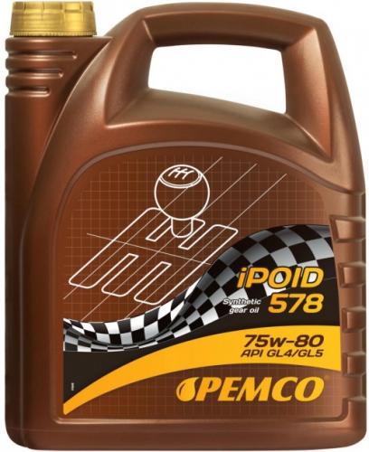 Трансмиссионное масло PEMCO iPoid 578 75W-80 4л API GL4/GL5