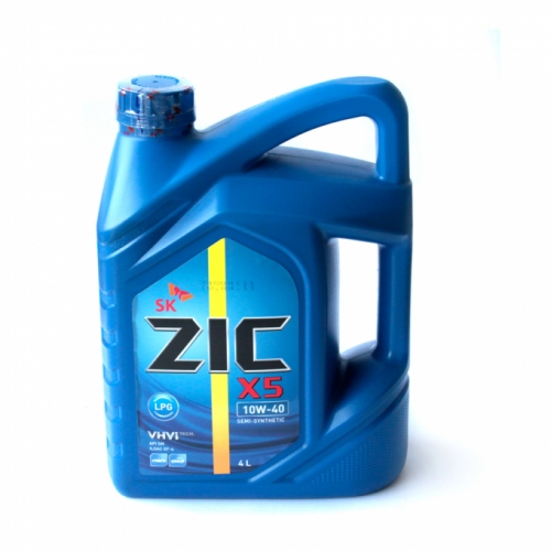Моторное масло Zic X5 LPG 10w40 4л 