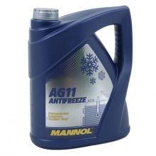 Антифриз Mannol  Antifreeze AG 11 Longterm -40 ГОТОВЫЙ синий 5л/5,4кг(4)
