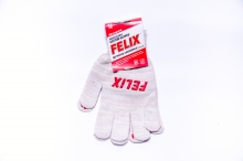 Перчатки хлопковые Felix белые с пвх-покрытием