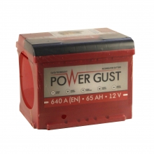 Аккумулятор Power Gust -65 +левый (1) (640 пуск)