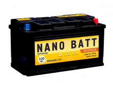 Аккумулятор NANO BATT  Econom  -100 +правый (800 пуск)2020!!!