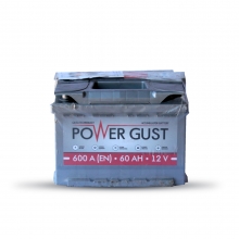 Аккумулятор Power Gust -60 +левый (1) (600 пуск)