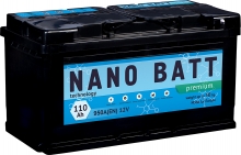 Аккумулятор NANO BATT  Premium - 110 +правый (950 пуск)2020!!!