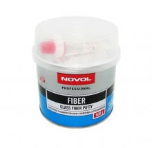 Шпатлевка Novol Fiber стекловолокно 0,6кг синяя