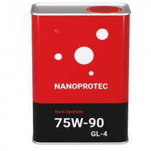 Трансмиссионное масло Nanoprotec Gear Oil 75w90 GL-4 1л