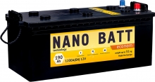 Аккумулятор NANO BATT  Econom - 190 (евробанка)1200 пуск 2020!!!