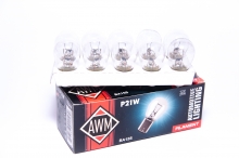 Лампа накаливания AWM P21W 12V 21W (BA15S) White