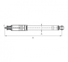 SCT Амортизатор  Z 1829 Lanos задний