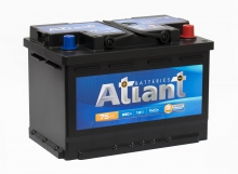 Аккумулятор ATLANT 75A +правый (680 пуск)